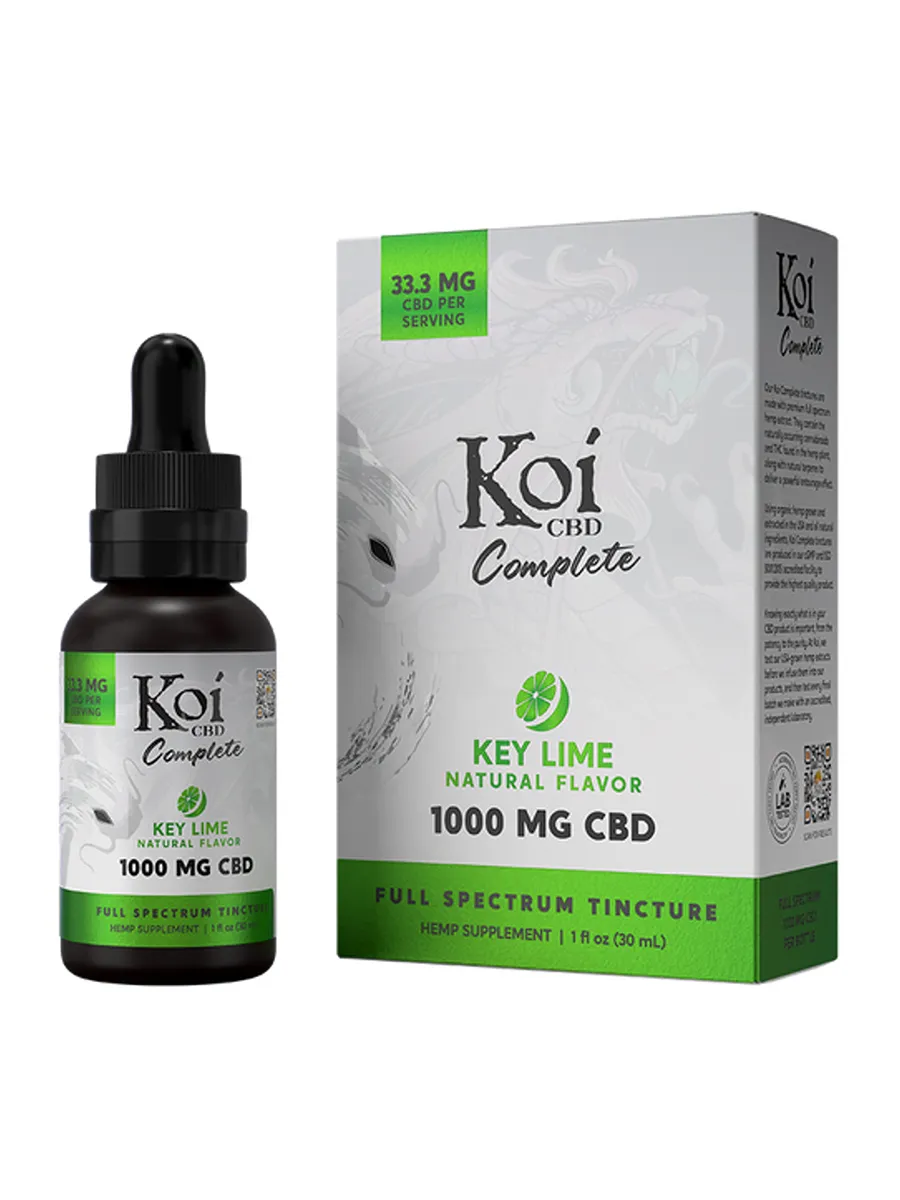 Key Lime Koi Complete Full Spectrum CBD Tincture 30ml - Image 2