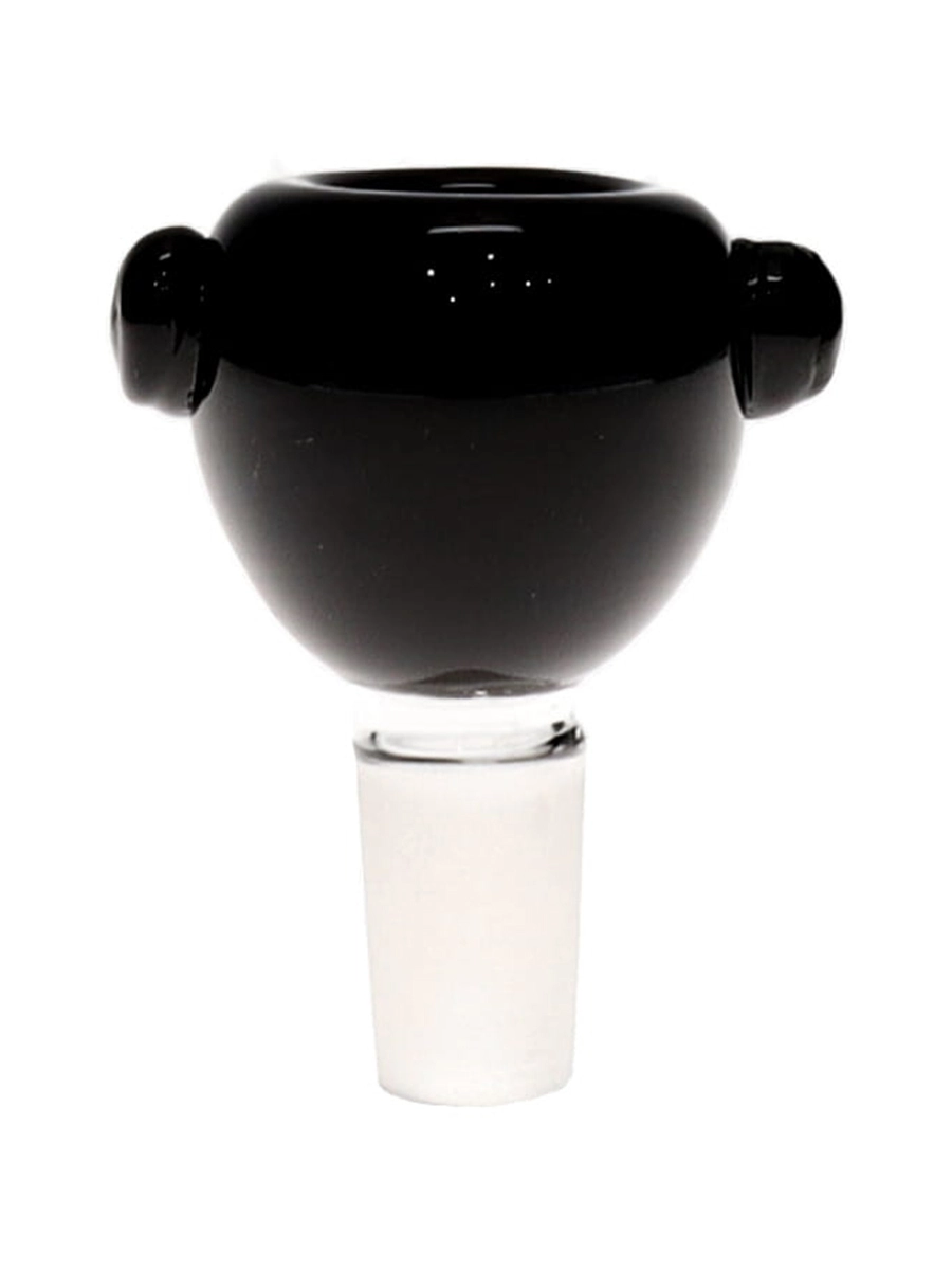 14MM Basic Color Black Bowl Male Glass Bowl
