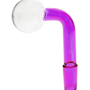 14MM Male Purple & Pink Glass On Glass Oil Burner Adapter