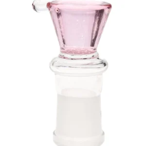 18MM Female Honeycomb Screen Pink Glass Bowl