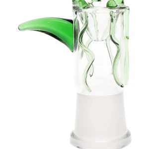 18MM Green Shark Female Glass Bowl