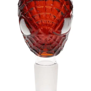 18MM Spiderman Amber Male Glass Bowl