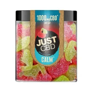 Just CBD Sour Cherry Calming Gummies 1000mg