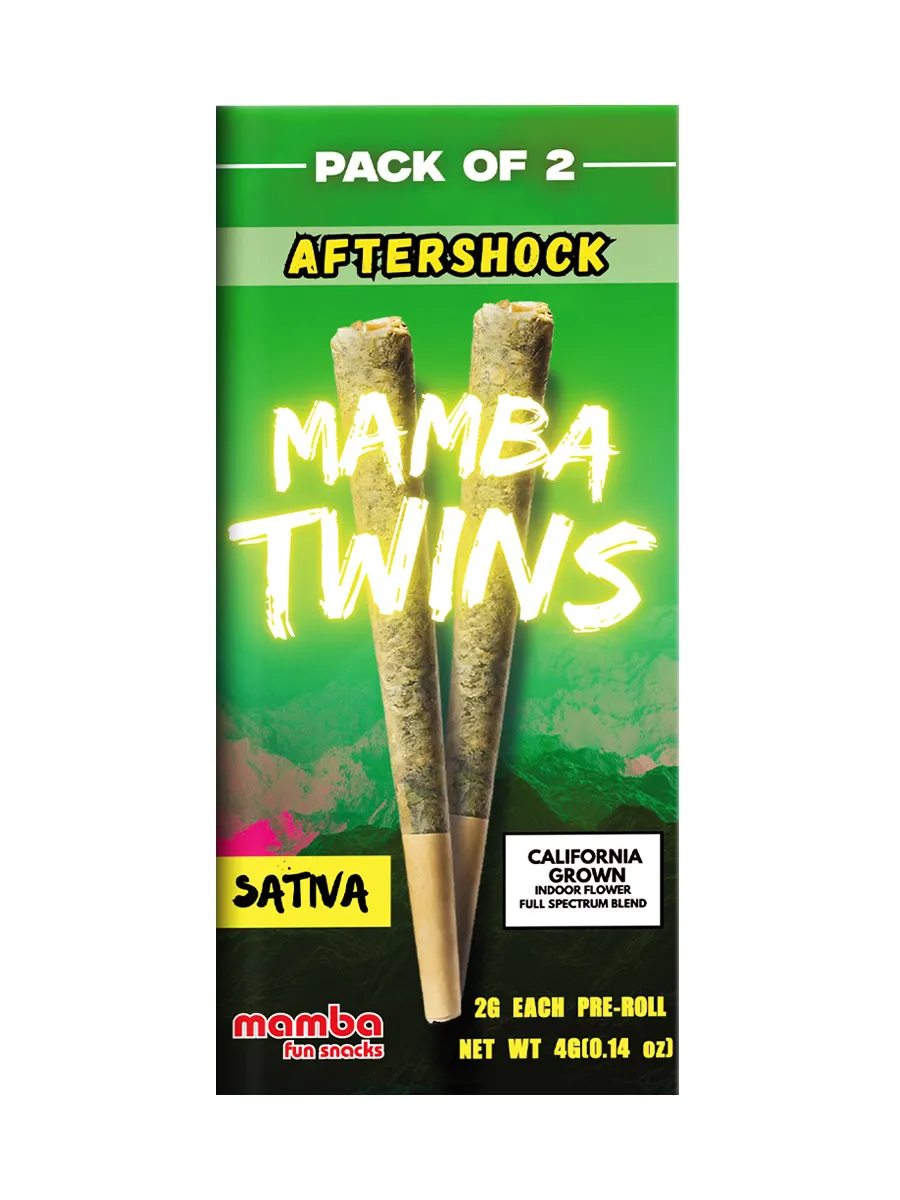 Aftershock Mamba Twins Full Spectrum THCP Pre-Roll 2ct