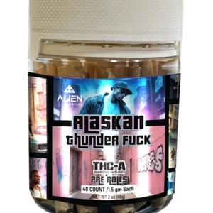 Alaskan Thunder Fuck Alien Exotics THC-A Diamond Infused Pre-Rolls 40ct
