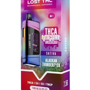 Alaskan Thunderf*ck Lost THC Melted Diamonds THCA Blend Disposible 7500MG
