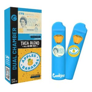 London Pound Cake 75 Apples & Bananas Cookies THC-A Blend Dual Chamber Vape 2G