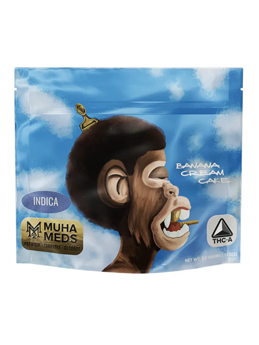 Banana Cream Cake Muha Meds Premium THCA Flower Bag 3.5G