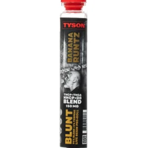 Banana Runtz Tyson 2.0 THCP Blend Live Resin Blunt Pre-Roll 150G