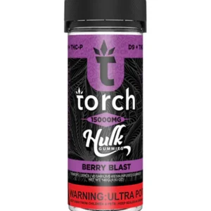 Berry Blast Torch Live Resin D9 + THCP Hulk Gummies 15000MG