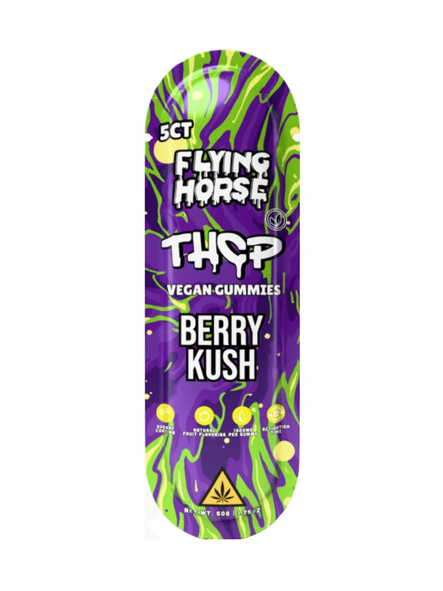 Berry Kush Flying Horse THCP Vegan Gummies 5ct