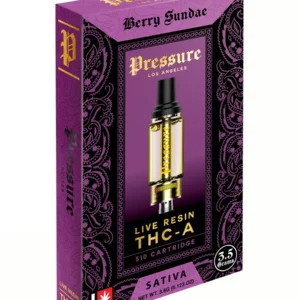 Berry Sandae Pressure Live Resin THC-A 510 Cartridge 3.5G