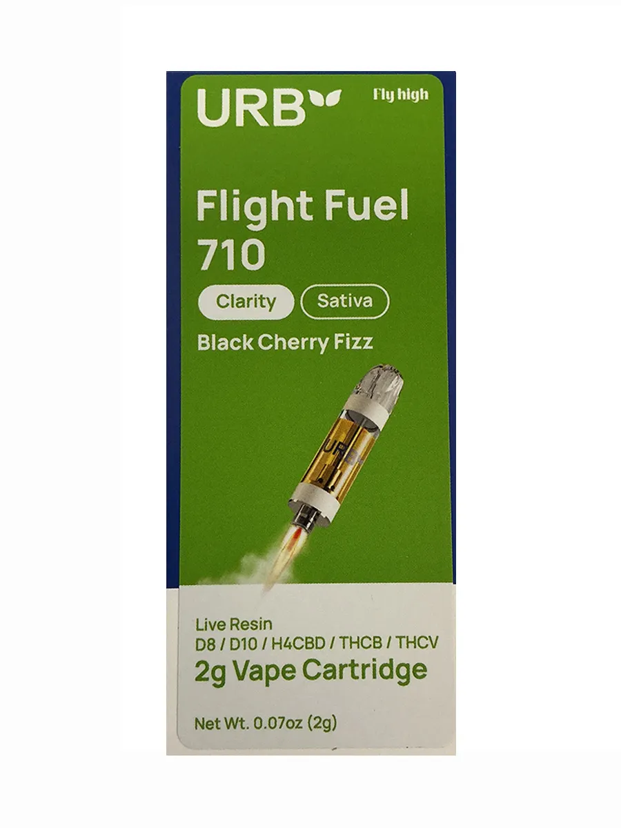 Black Cherry Fizz URB Flight Fuel 710 Clarity Cartridge 2G