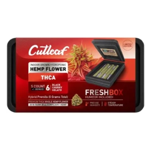 Black Cherry Gelato Cutleaf THCA Pre-Rolls 6ct + FreshBox