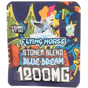 Blue Dream Flying Horse Stoner Blend Infused Gummies 1200MG