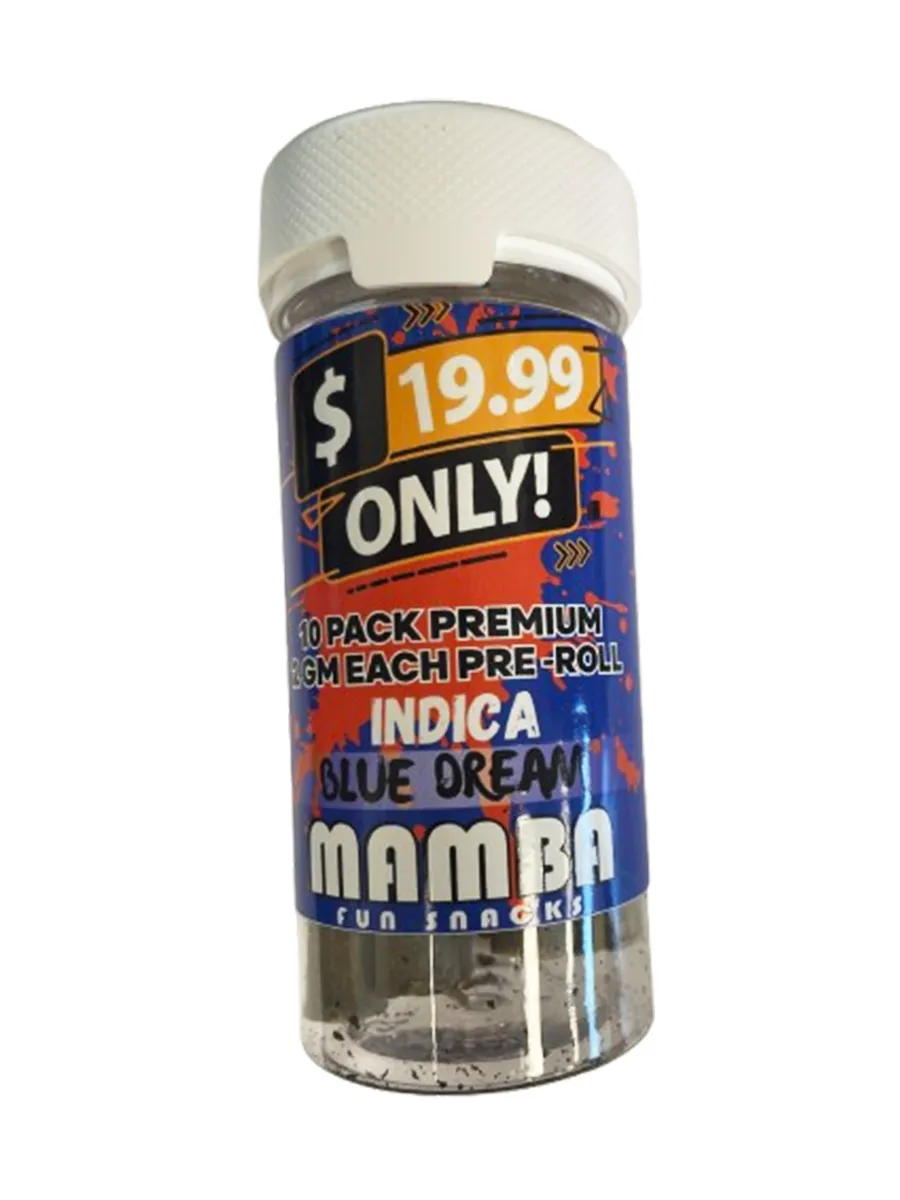 Blue Dream Mamba $19.99 Only! Pre-Roll 10 Pack Premium x 2G