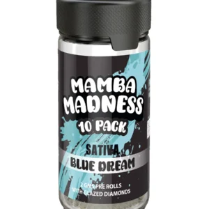 Blue Dream Mamba Madness Full Spectrum Blend Pre Rolls 10 Pack Jar 2GM