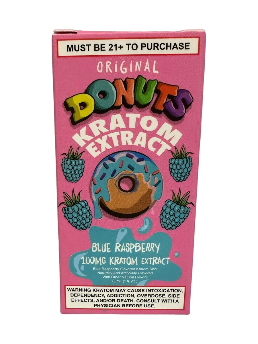 Blue Raspberry Donuts Kratom Extract 30ml 100mg - Image 2