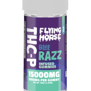 Blue Razz Flying Horse THCP Infused Gummies 15000MG 15ct