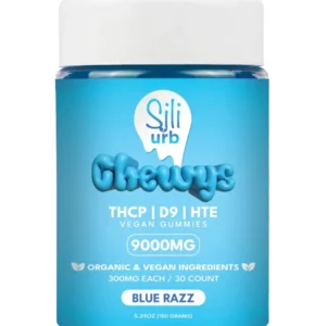 Blue Razz Sili x URB THCP | D9 | HTE Vegan Gummies 9000mg 30ct