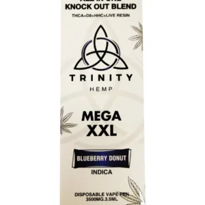 Blueberry Donut Trinity All In One Knockout Blend Mega XXL Disposable 3.5G