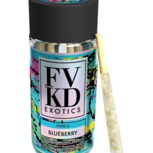 Blueberry FVKD Liquid Diamond Pre Rolls 7.5G 5ct