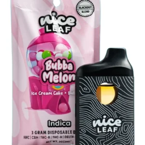 Bubba Melon Nice Leaf Blackout Exotic Blend Disposable 3G