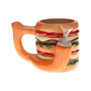 Burger Cap Ceramic Water Pipe
