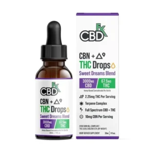 CBDfx CBD + Delta 9 THC Drops Sweet Dreams Blend Tincture 30ml