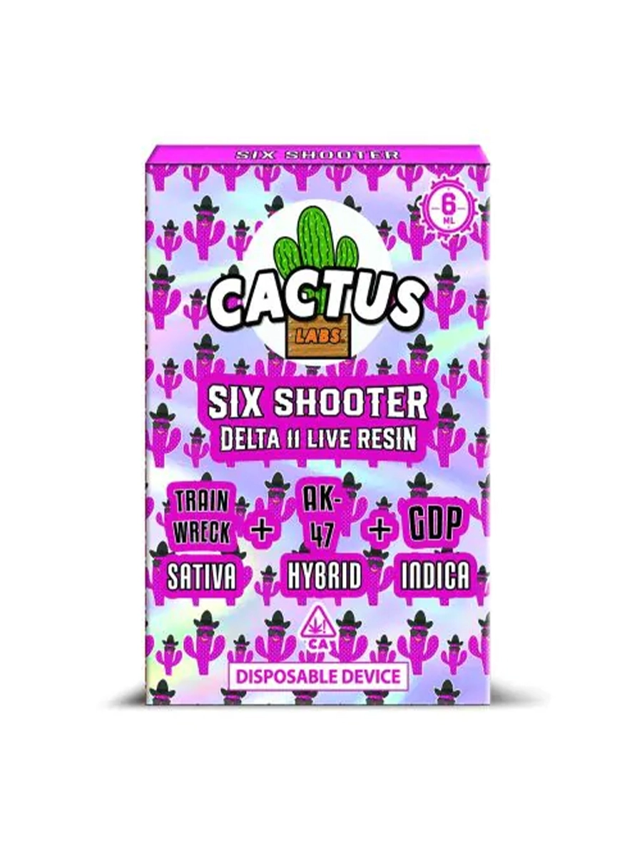 Cactus Labs Six Shooter Delta 11 Live Resin Disposable Device - Image 8