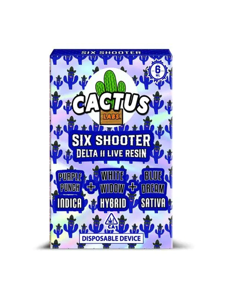 Cactus Labs Six Shooter Delta 11 Live Resin Disposable Device - Image 9