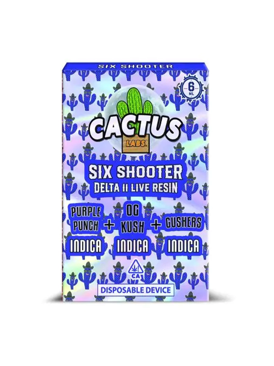 Cactus Labs Six Shooter Delta 11 Live Resin Disposable Device - Image 2