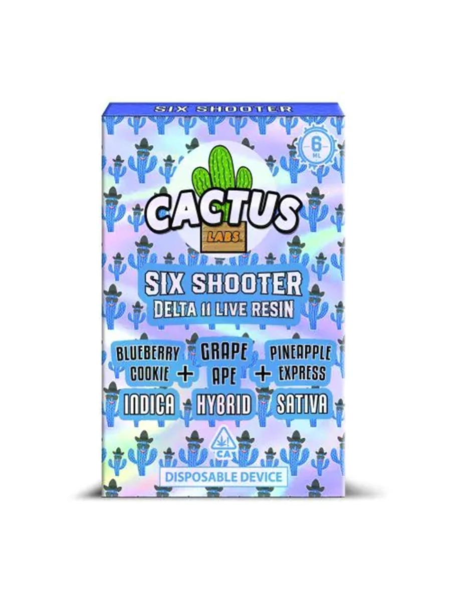 Cactus Labs Six Shooter Delta 11 Live Resin Disposable Device - Image 10