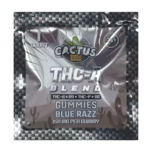 Blue Razz Cactus Labs THC-A Bland Gummies 150mg