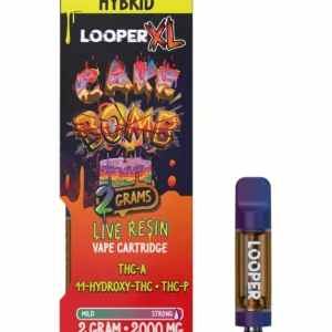 Cake Bomb Looper XL Lifted Series THC-A+11-hydroxy-THC+THC-P Cart 2G