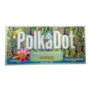 Coco Craze PolkaDot Magic Mushroom Belgian Dark Chocolate 250mg Per Piece