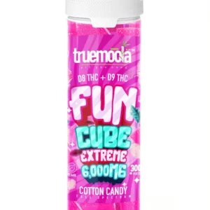 Cotton Candy Truemoola Fun Cube Extreme D8+D9 Gummies 6000MG