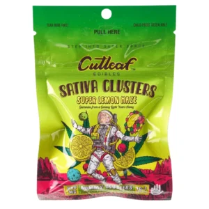 Super Lemon Haze Sativa Cutleaf Gummy Clusters 600mg