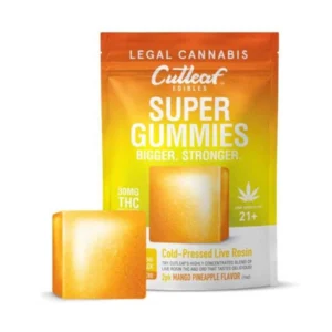 Mango Pineapple Cutleaf Live Resin Super Gummies 120mg