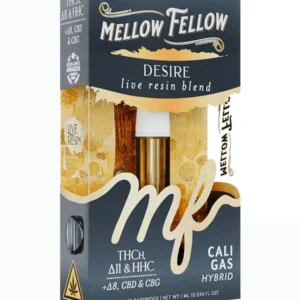 Desire Blend Cali Gas Mellow Fellow Live Resin Cartridge 1ml