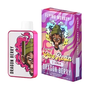 Dragon Berry Flying Monkey Live Resin Knockout Blend Vape 2G