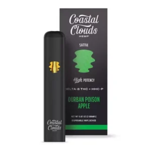 Durban Poison Apple Coastal Clouds Delta 8 + HHC-P Vape 2G