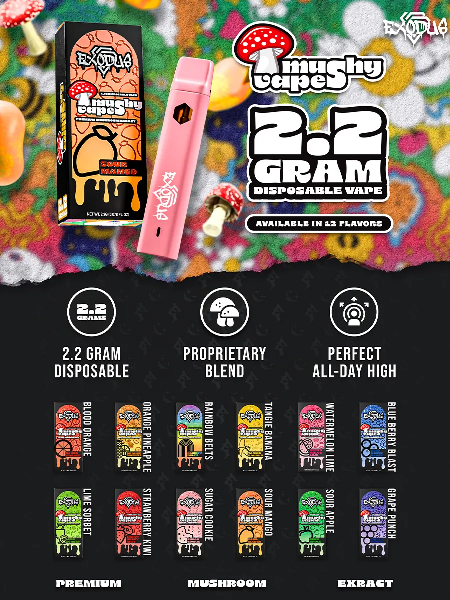 Grape Punch Exodus Mushy Disposable Vape 2.2G - Image 4