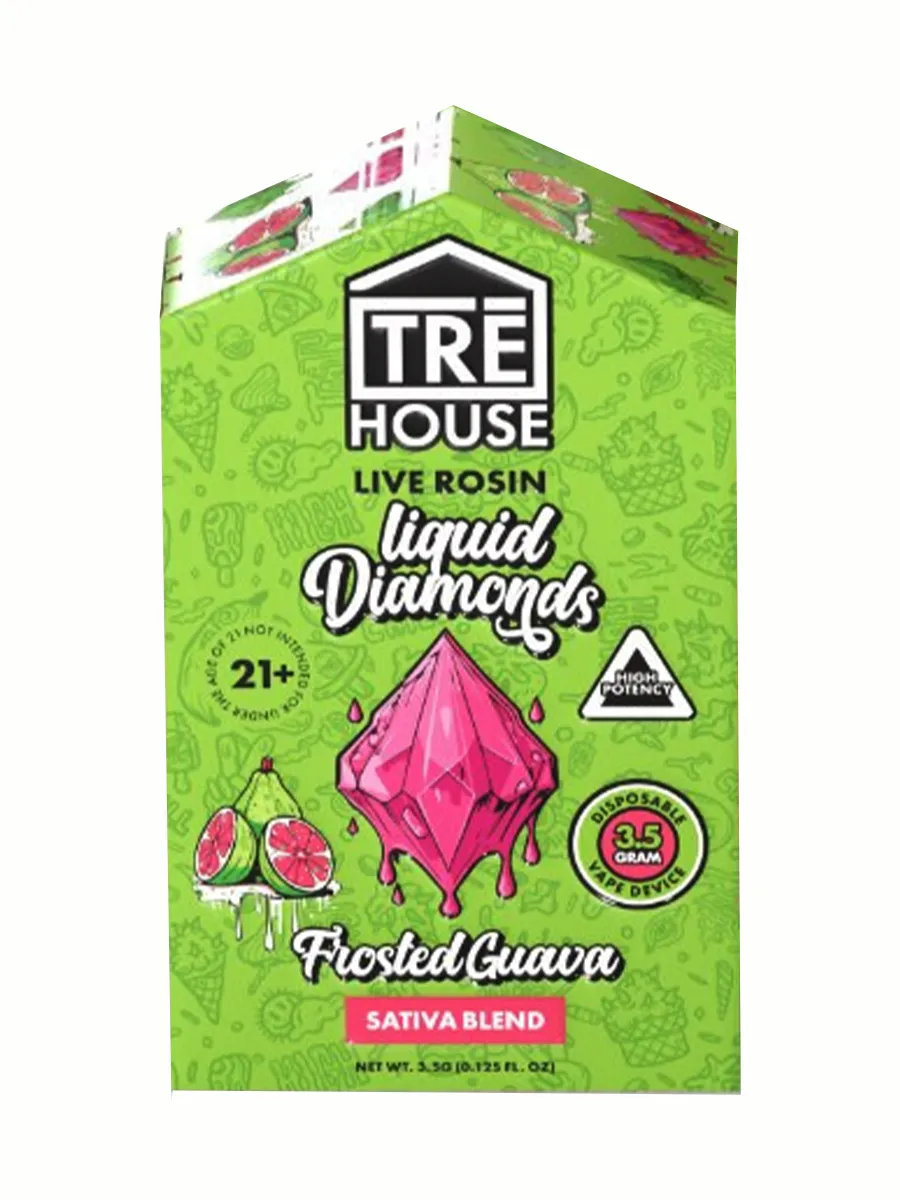 Frosted Guava TRE House Live Rosin Liquid Diamonds Disposable 3.5G