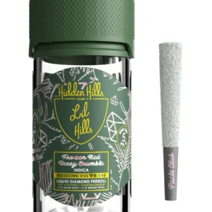Frozen Red Berry Crumble Hidden Hills Lil Hills VVS Liquid Diamond Pre Rolls 3.5G