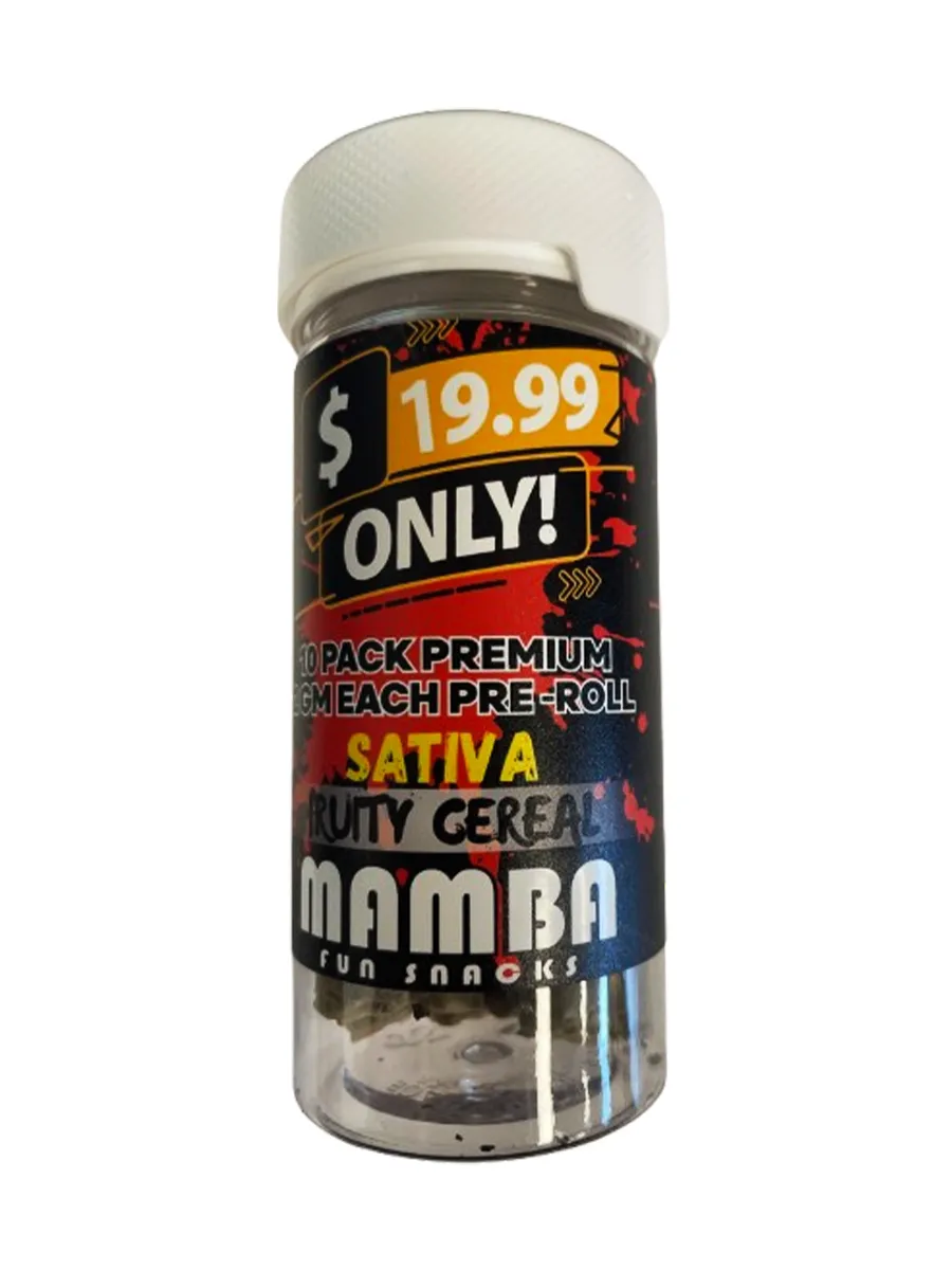 Fruity Cereal Mamba $19.99 Only! Pre-Roll 10 Pack Premium x 2G