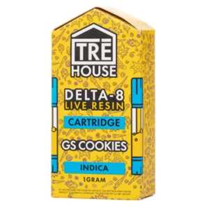 GS Cookies Tre House Live Resin Delta 8 Cartridges 1G