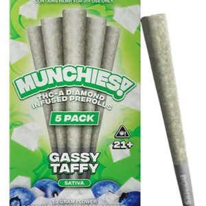Gassy Taffy Munchies THCA Diamond Infused Pre-Rolls 1G