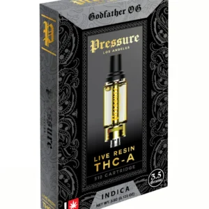 Godfather OG Pressure Live Resin THC-A 510 Cartridge 3.5G
