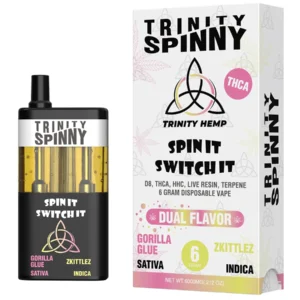Gorilla Glue | Zkittlez Trinity Spinny Dual Flavor THCA Vape 6G